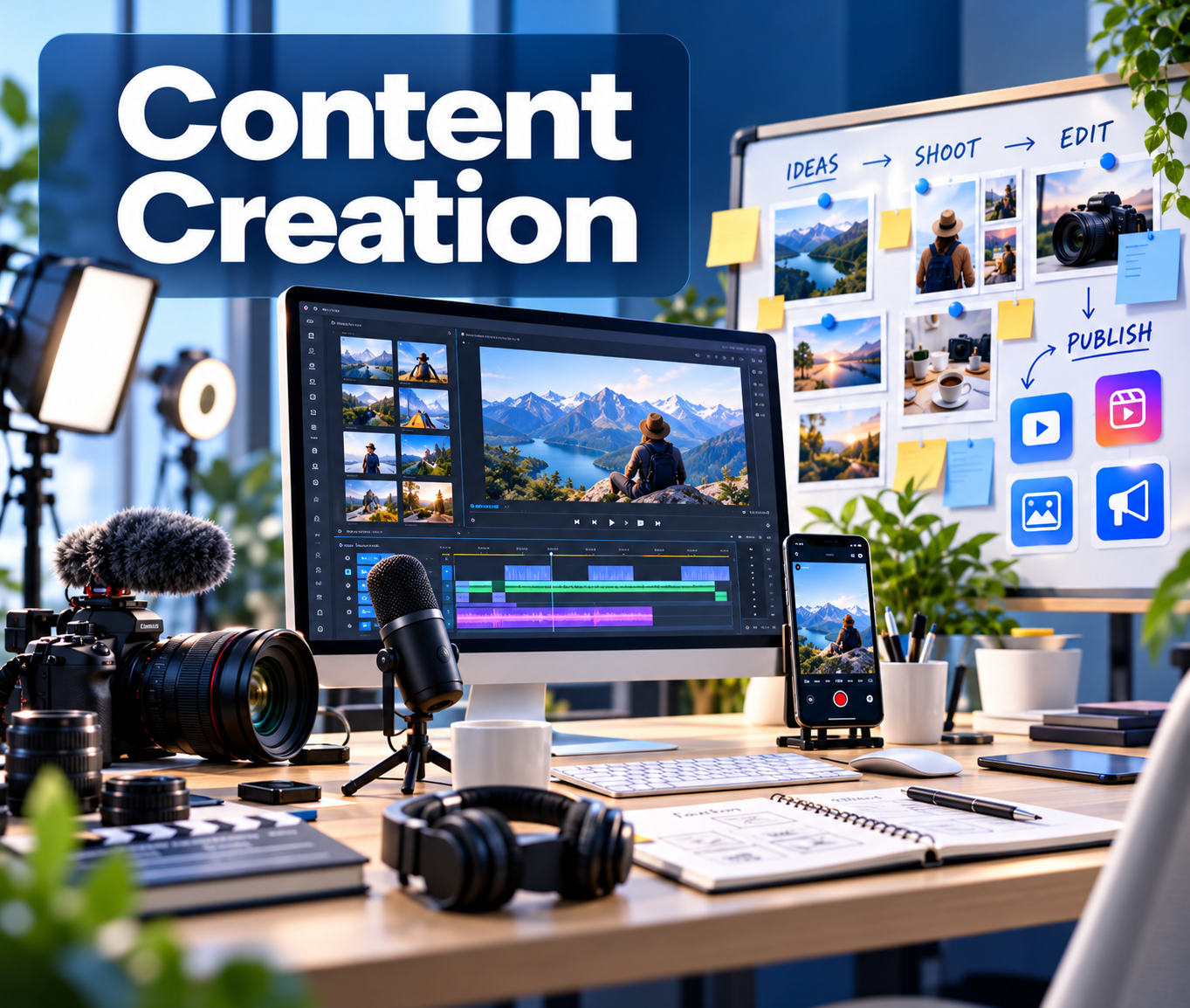 Content Creation Studio Workspace