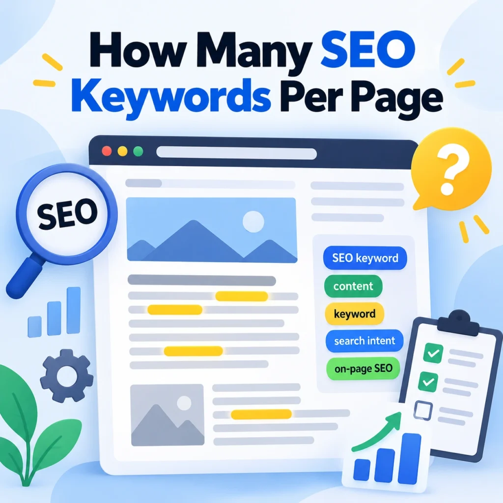 how many seo keywords per page
